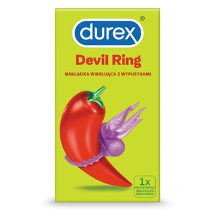 Durex Devil Ring Nakładka Wibrująca Z Wypustkami