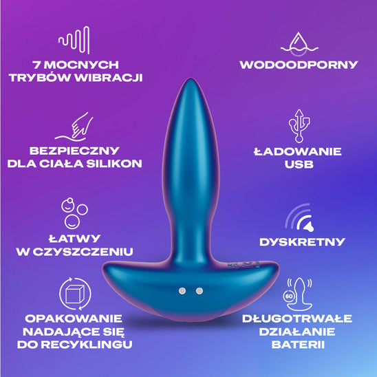 Durex Vibrating Butt Plug Wibrujący Korek Analny