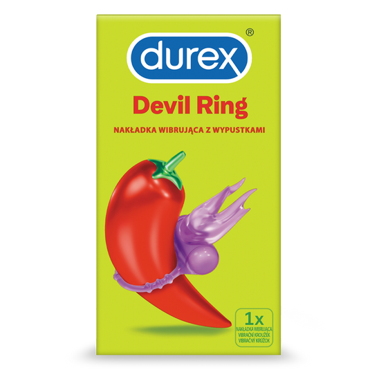 Durex Devil Ring Nakładka Wibrująca Z Wypustkami