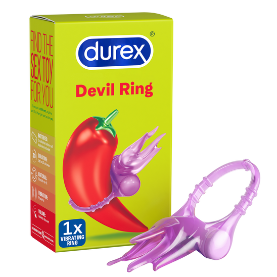 Durex Devil Ring Nakładka Wibrująca Z Wypustkami