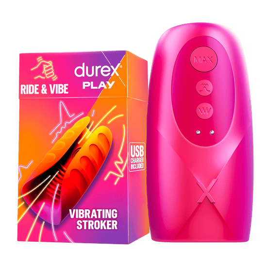 Durex Vibrating Stroker Wibrujący Masturbator Ride and Vibe