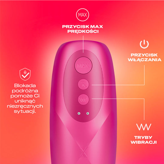 Durex Vibrating Stroker Wibrujący Masturbator Ride and Vibe