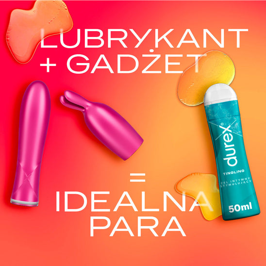 Durex 2in1 Vibrator and Teaser Tip Wibrator Damski ze Stymulującą Końcówką