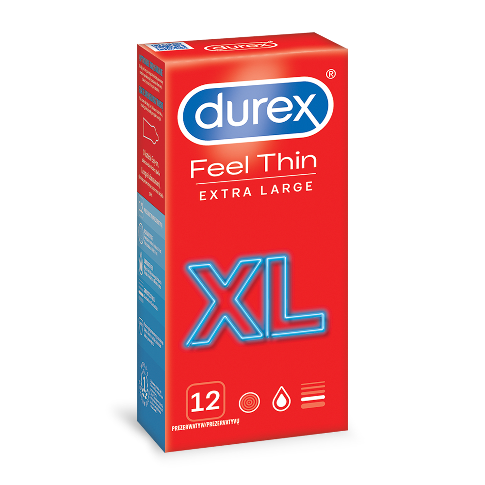 Durex Feel Thin XL 12 szt.