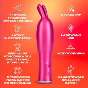 Durex 2in1 Vibrator and Teaser Tip Wibrator Damski ze Stymulującą Końcówką