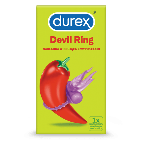 Durex Devil Ring Nakładka Wibrująca Z Wypustkami