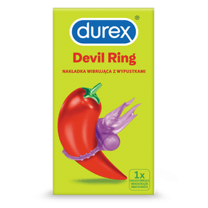 Durex Devil Ring Nakładka Wibrująca Z Wypustkami