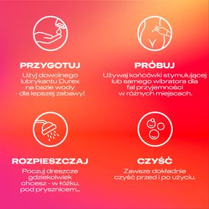 Durex 2in1 Vibrator and Teaser Tip Wibrator Damski ze Stymulującą Końcówką