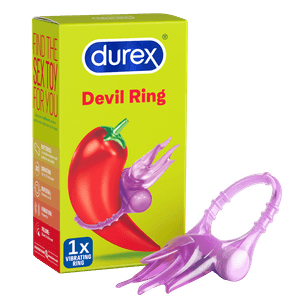 Durex Devil Ring Nakładka Wibrująca Z Wypustkami